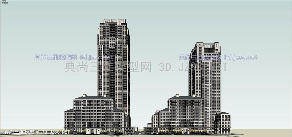 重庆江北万科溉澜溪by斯特恩su模型