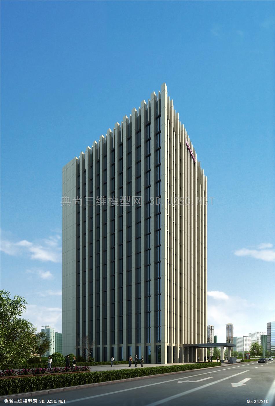 d1304-10(公建)-核工院-恒润项目 建筑表现素材模型篇18 建筑效果图