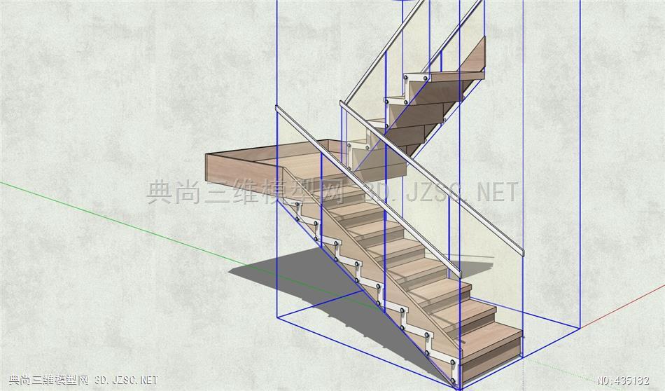 楼梯设计素材2-草图大师模型网站su模型