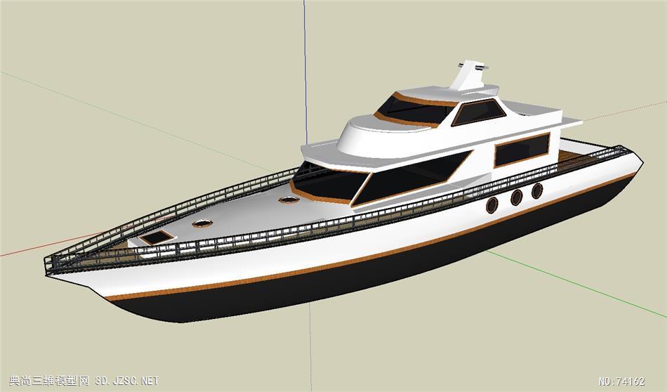 船交通工具su模型 su建筑三维模型免费下载su模型