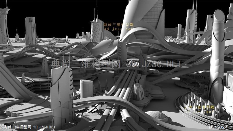 Kitbash3D-Utopia乌托邦未来建筑 建筑模型3dmax C4d Fbx模型3dmax模型 Kitbash3D模型免费下载3dmax模型