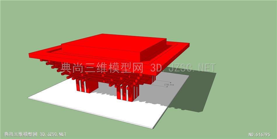 中国馆su模型su模型