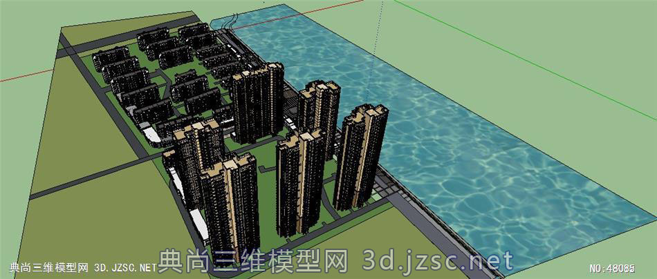 5511住宅规划 su模型 3d