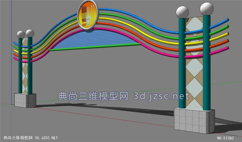 彩虹桥3d模型