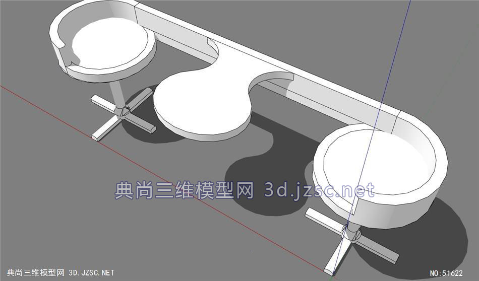 草图绘世界论坛(www.SketchUpBBS.com)下载一体圆椅椅凳