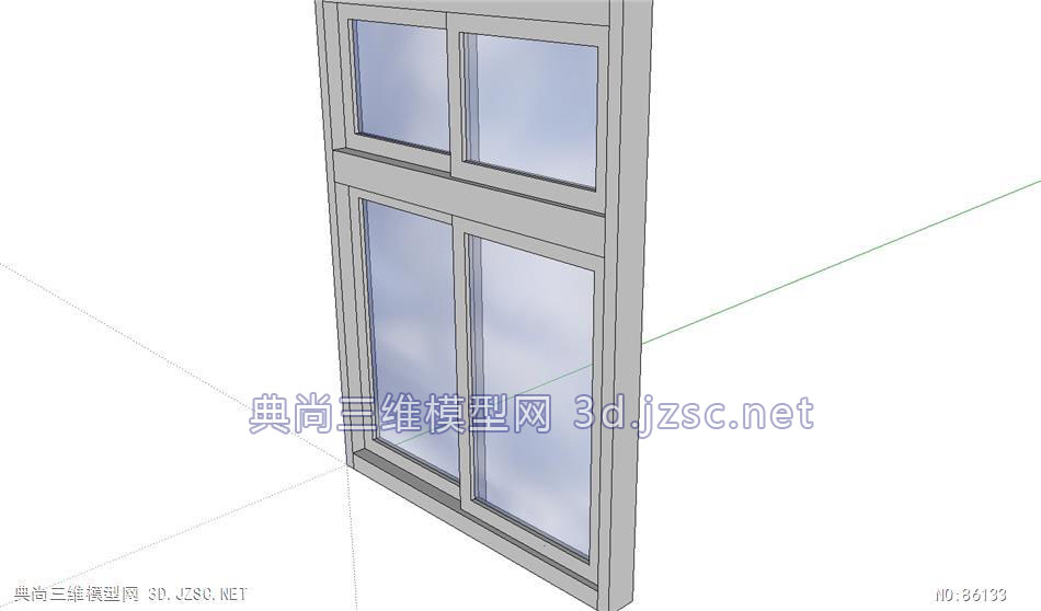 玻璃窗子窗户的su模型