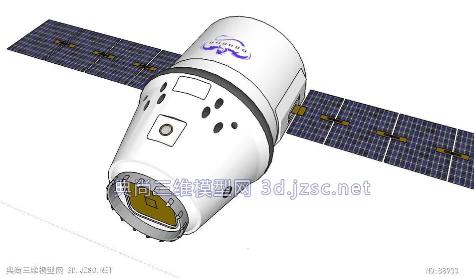 无人卫星人造卫星的skp模型设计su模型