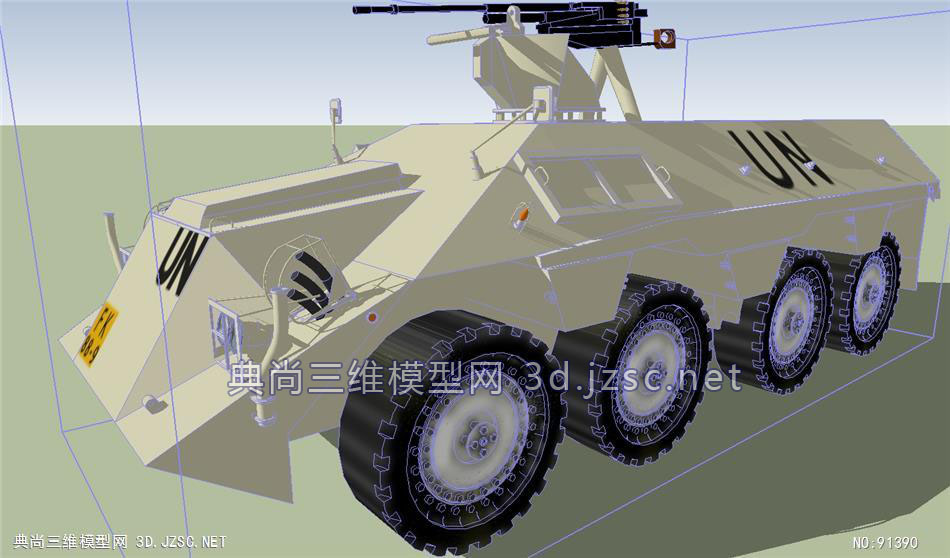 荷兰轮式装甲车su模型