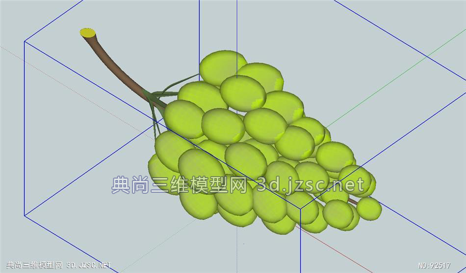 绿色葡萄的su模型设计