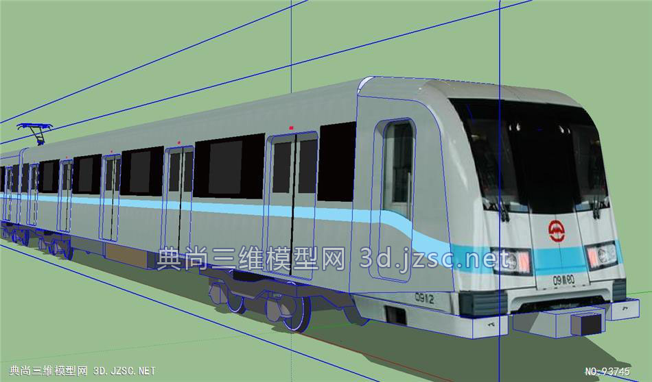 上海地铁7号线路模型su模型