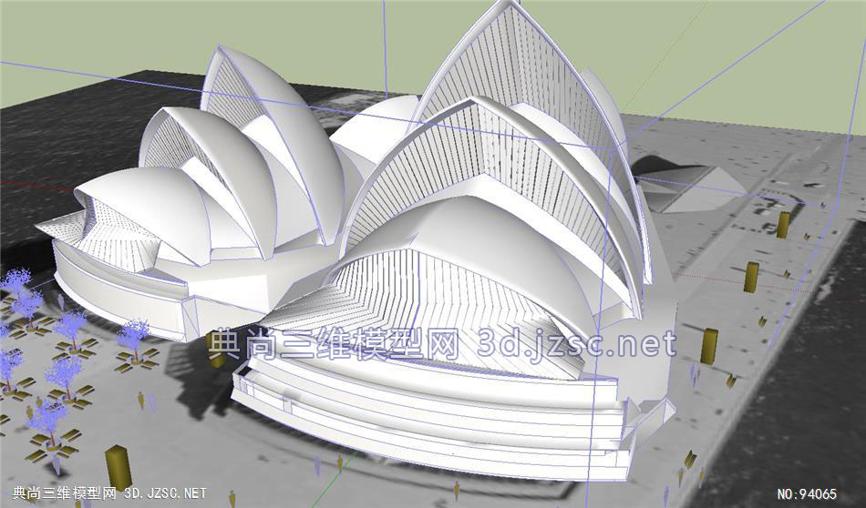 悉尼歌剧院建筑su模型su模型