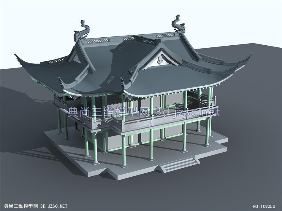 古建(5)3dmax模型 古建筑3dmax模型