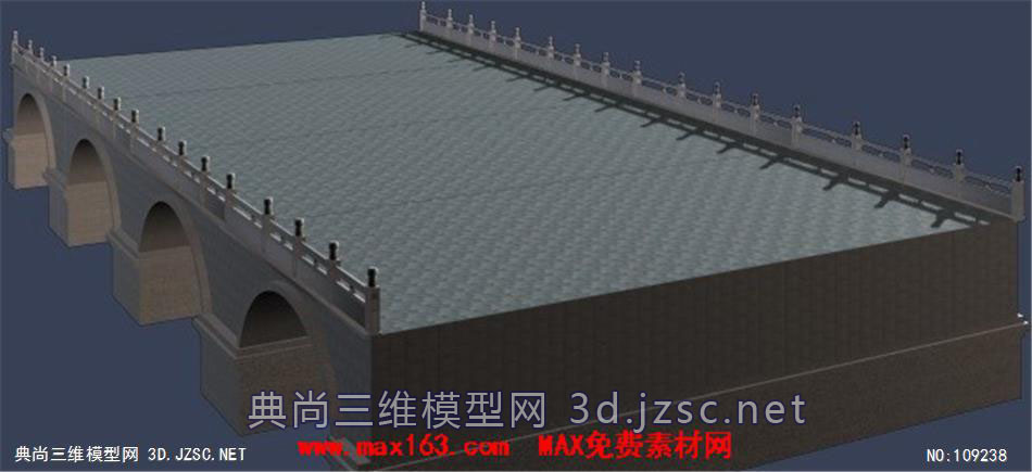 古建桥梁3dmax模型 古建筑3dmax模型
