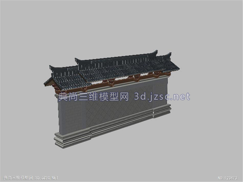 照壁2--照壁景墙3dmax模型