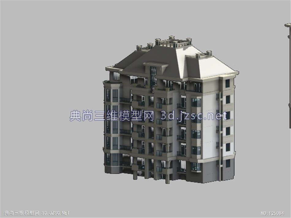 小区建筑-5-现代建筑max模型