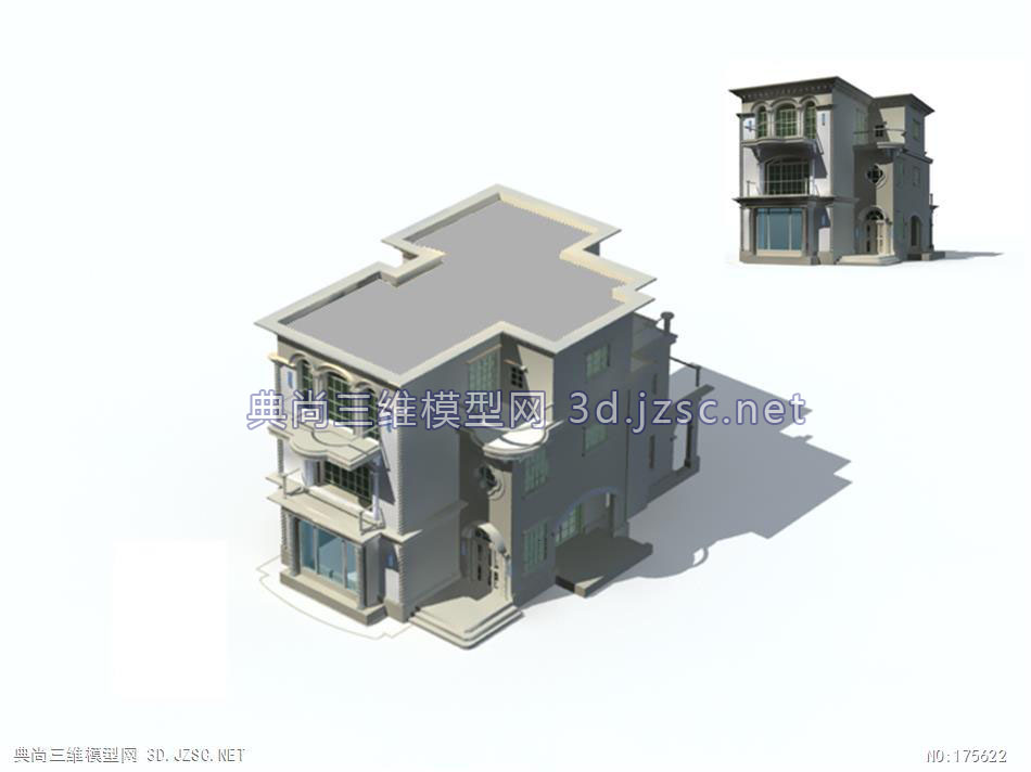 别墅66套(30)-3dmax模型别墅建筑别墅模型3dmax模型