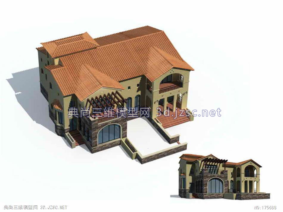 别墅78套(66)-3dmax模型别墅建筑别墅模型3dmax模型