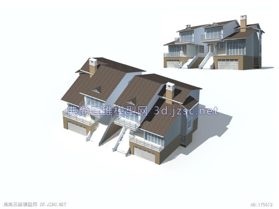 别墅66套(40)-3dmax模型别墅建筑别墅模型