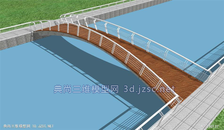 su精品桥梁建筑,天桥,平桥,人行桥su模型 景观桥su模型