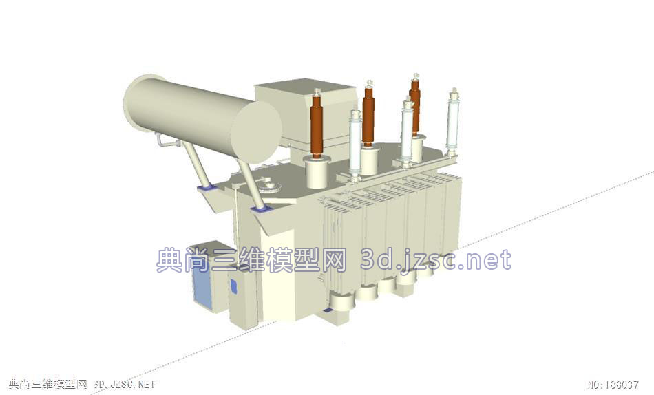 su机械零部件三相油浸式变压器SU模型-7