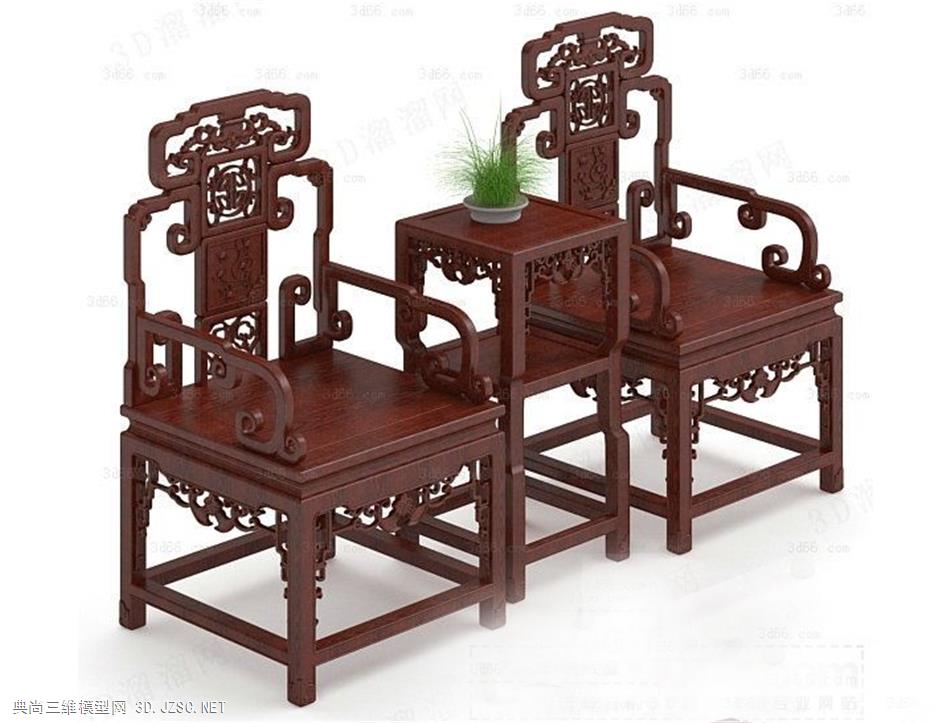 太师椅、中式桌椅、椅子、休闲椅