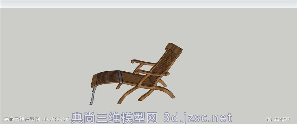 中式木质躺椅