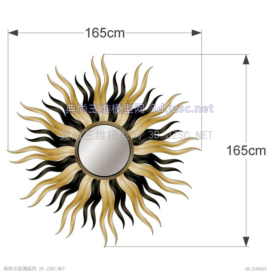 装饰挂镜Wall-Mounting Mirror-019-1