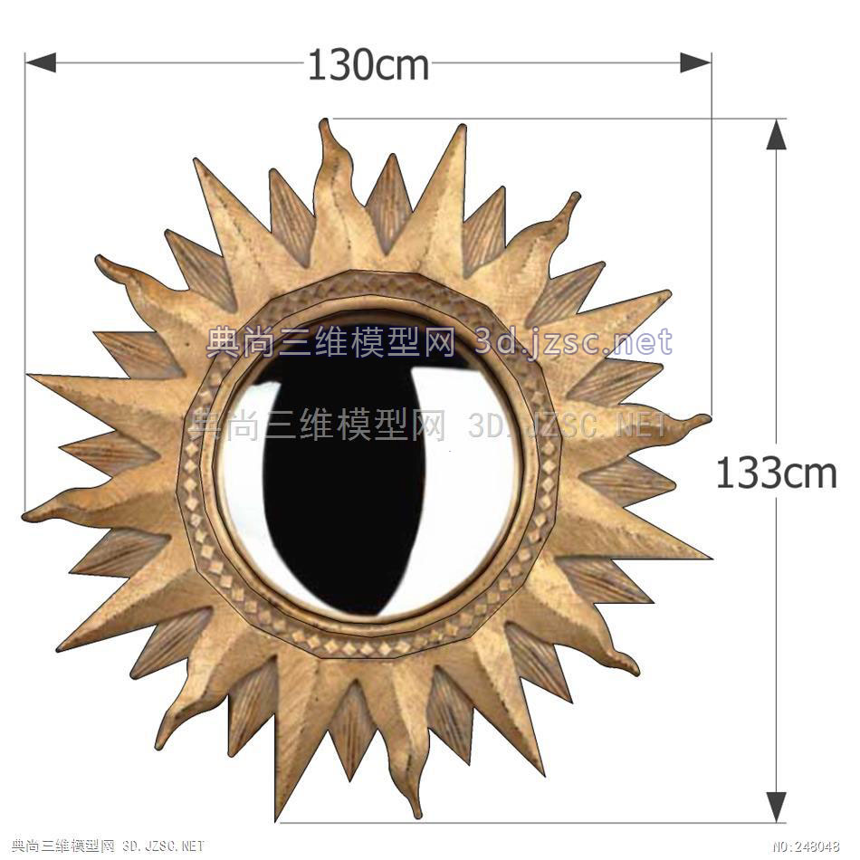 装饰挂镜Wall-Mounting Mirror-025-1