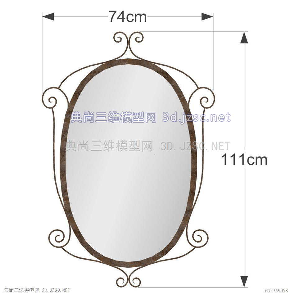 装饰挂镜Wall-Mounting Mirror-030-1