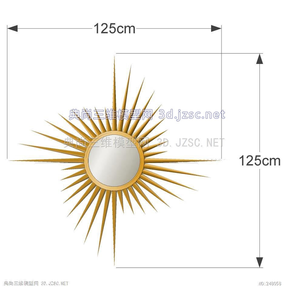 装饰挂镜Wall-Mounting Mirror-020-1