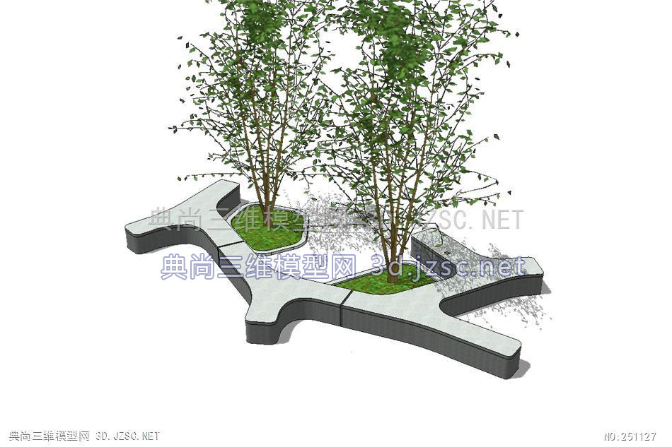 现代丨简约丨极简丨创意坐凳109丨座椅su模型 景观小品su模型