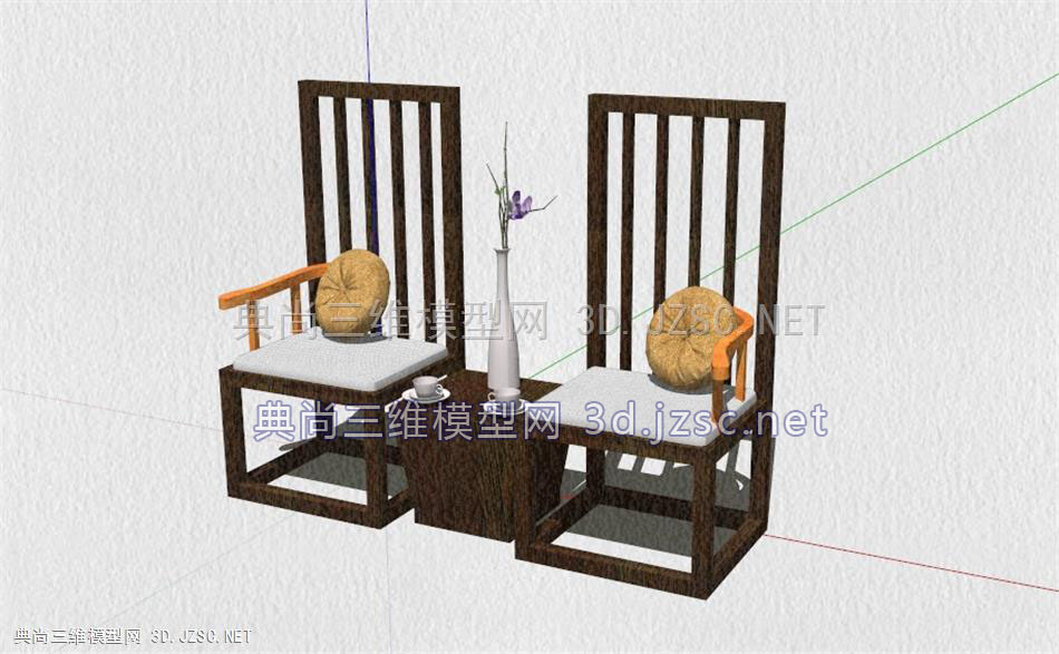 现代中式风格座椅（2）