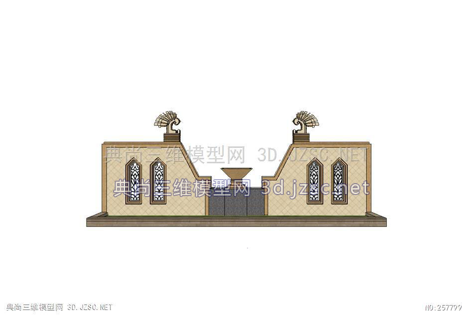 高端丨简欧丨欧式景墙070