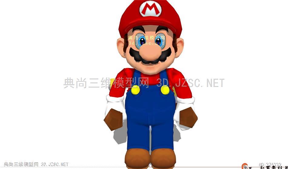 卡通人物模型人模型超级玛丽006私蓄素材