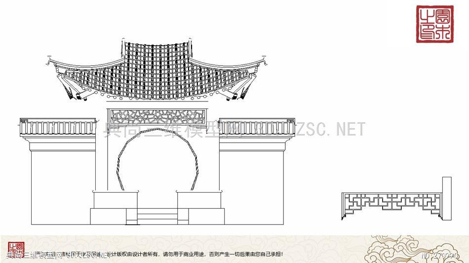 古建丨0000景墙月洞方亭