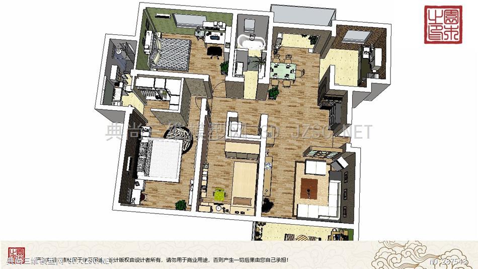 室内整体装修丨三室两厅 (37)