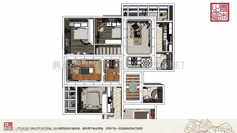 室内整体装修丨五室两厅 (8)