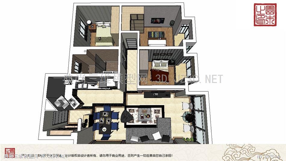 室内整体装修丨三室两厅 (71)