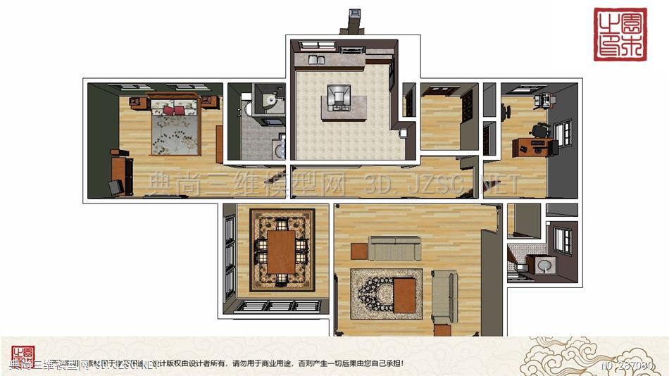 室内整体装修丨两室两厅 (1)