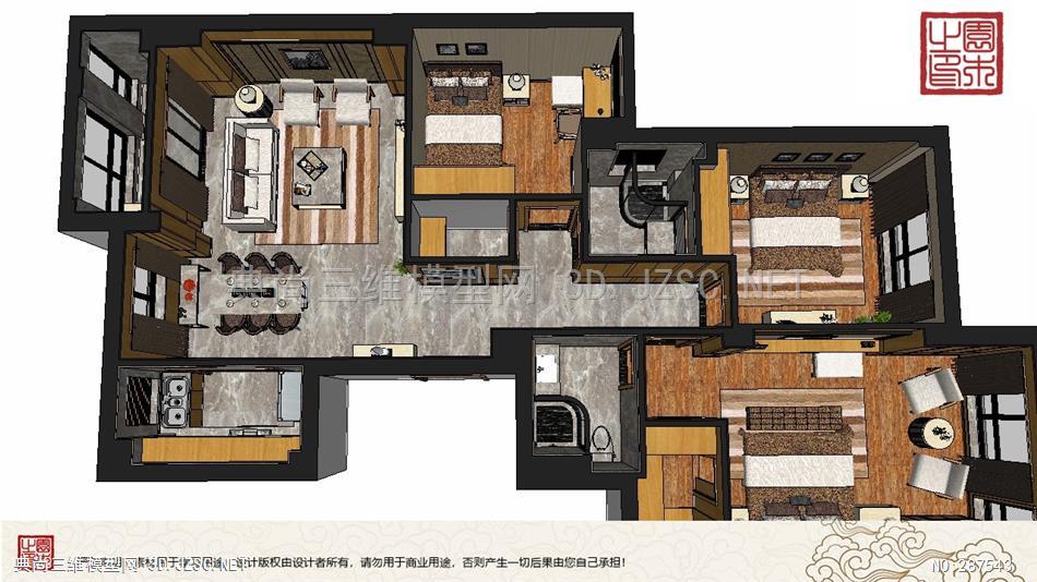 室内整体装修丨三室两厅 (42)