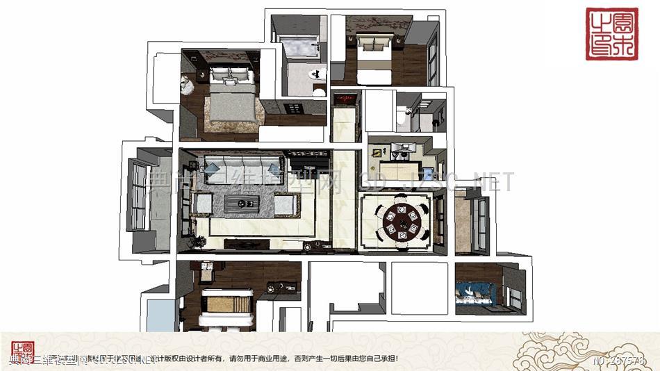 室内整体装修丨三室两厅 (6)