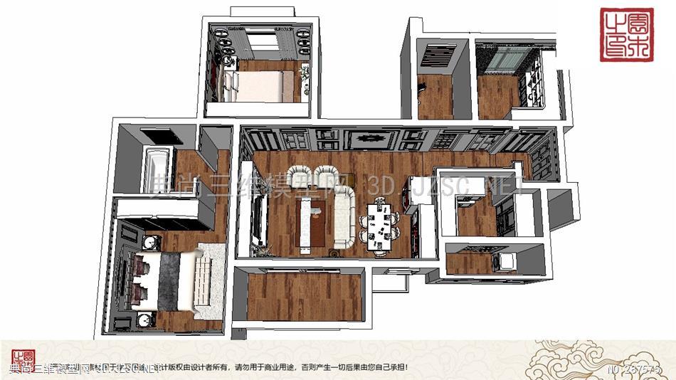 室内整体装修丨三室两厅 (9)