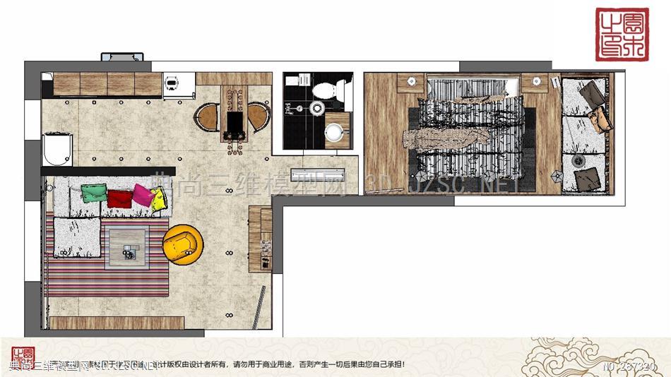 室内整体装修丨一室两厅 (15)