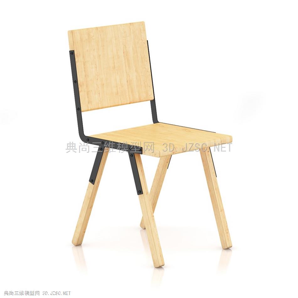 靠背椅 简约 木质板凳椅子 折叠椅