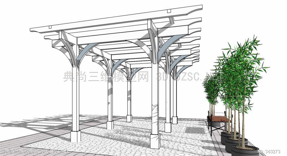 当前位置 全部素材 园林景观小品 休息小品 廊架 廊架sketchup最新