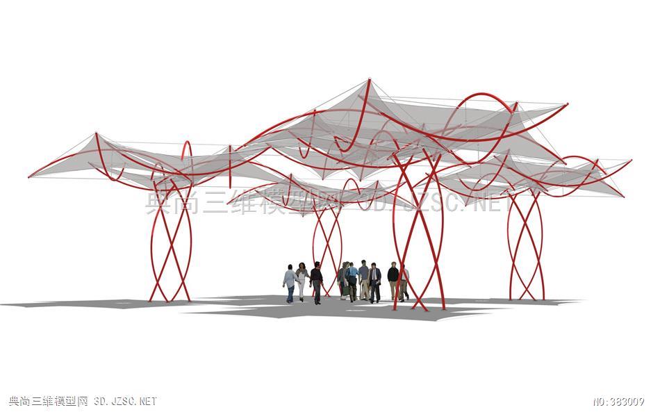 全部素材 园林景观小品 各类亭子模型 张拉膜亭  张拉膜亭异形创意