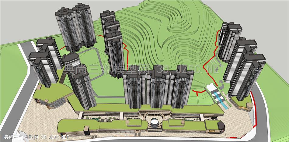 办公建筑 小区规划楼盘