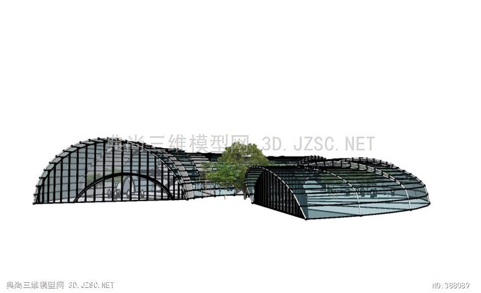 乡村现代农业园钢结构温室大棚 (50)