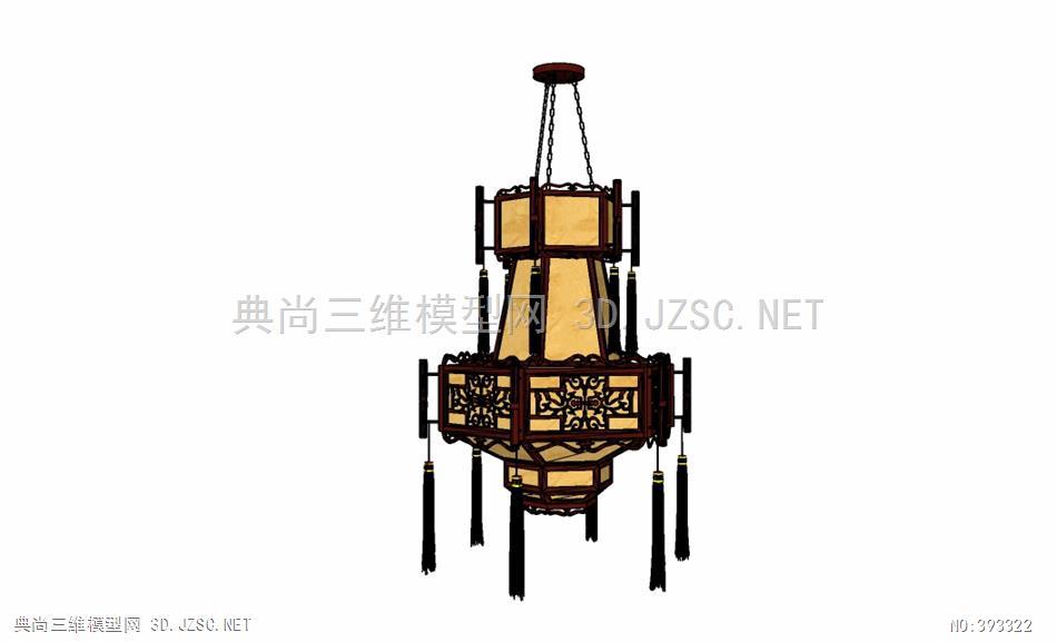 古典灯具古典灯具灯笼古建元素古代普通小灯su模型