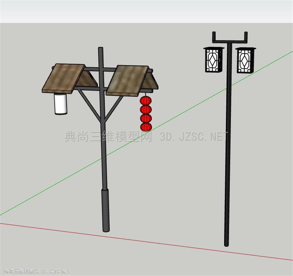 美丽乡村——中式灯柱路灯景观灯
